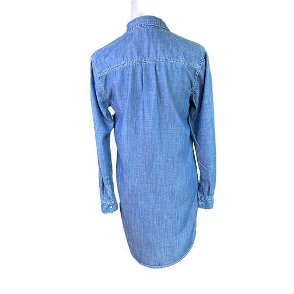 Short Denim Shirtdress with Long Sleeves by Tart Size XS - Picture 3 of 9